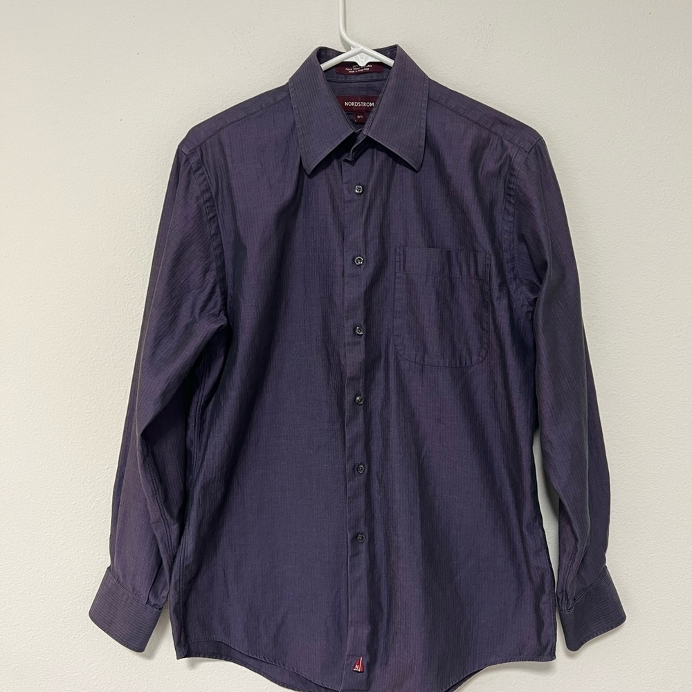 Nordstrom Men's Purple Button-Up Shirt
